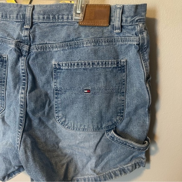 Tommy Hilfiger cargo style denim shorts. - Picture 3 of 5